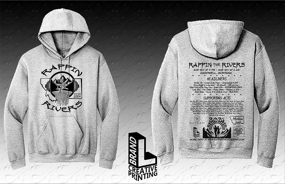 Thumbnail: Rappin the Rivers Hooded Sweatshirt(Unisex fit)
