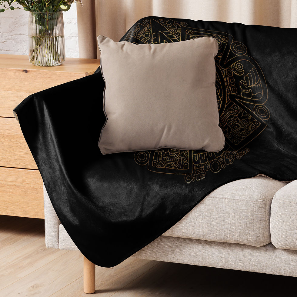 Thumbnail: Piedra del Sol detail Sherpa blanket