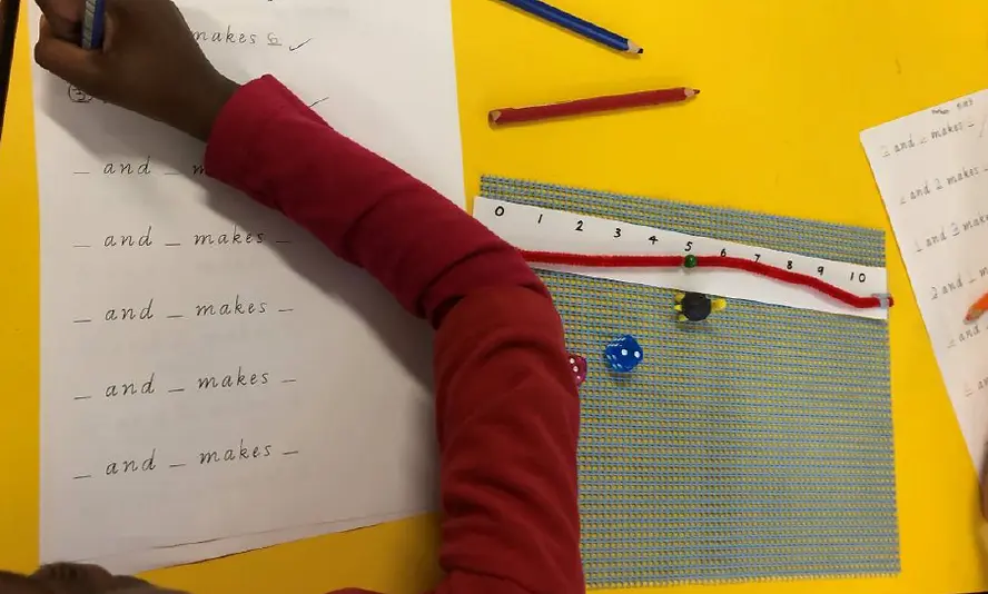 Olympic Mathematics - Long jump counting on for Foundation and Year 1