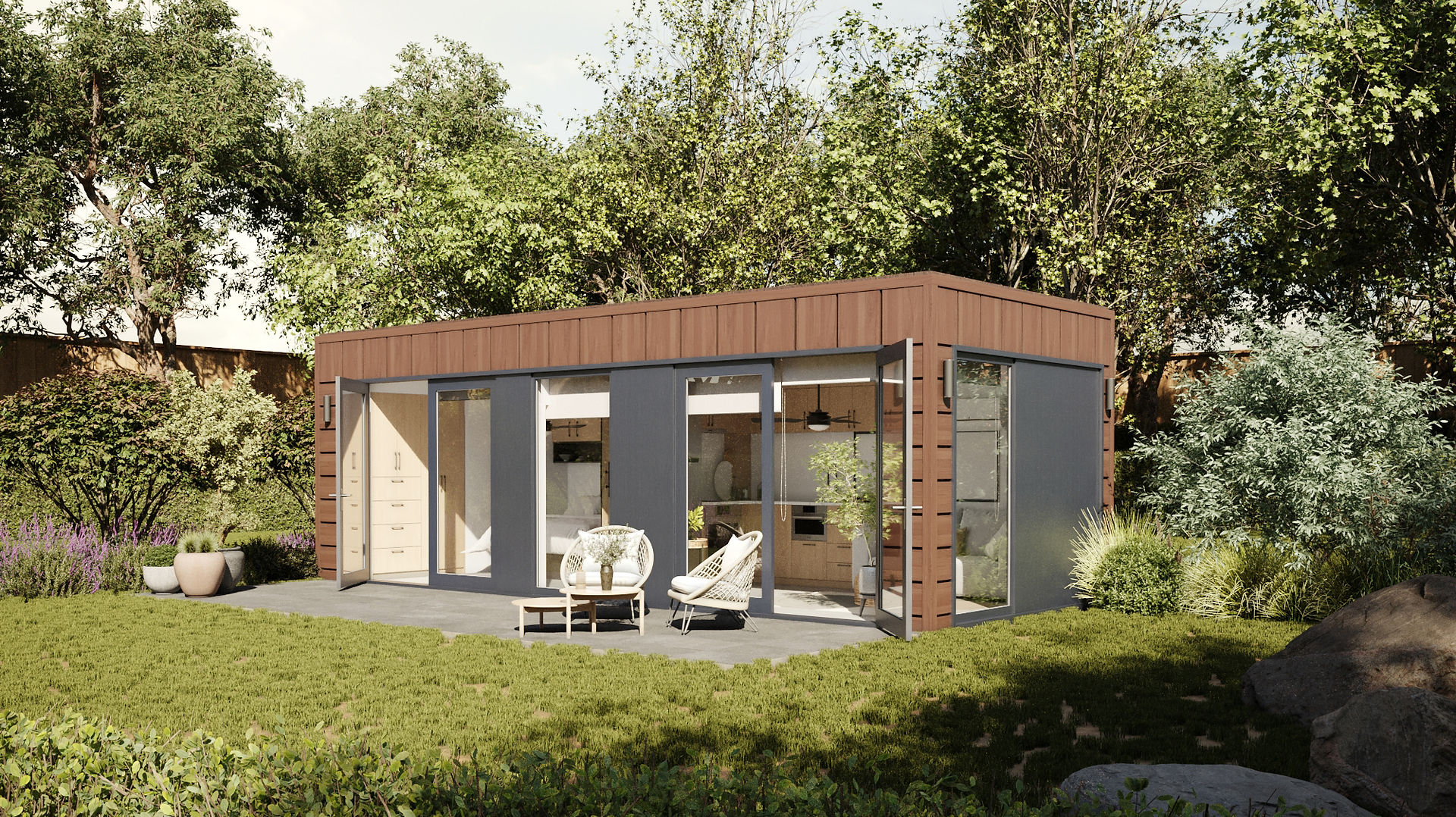 3D Visualisatie exterieur tiny house