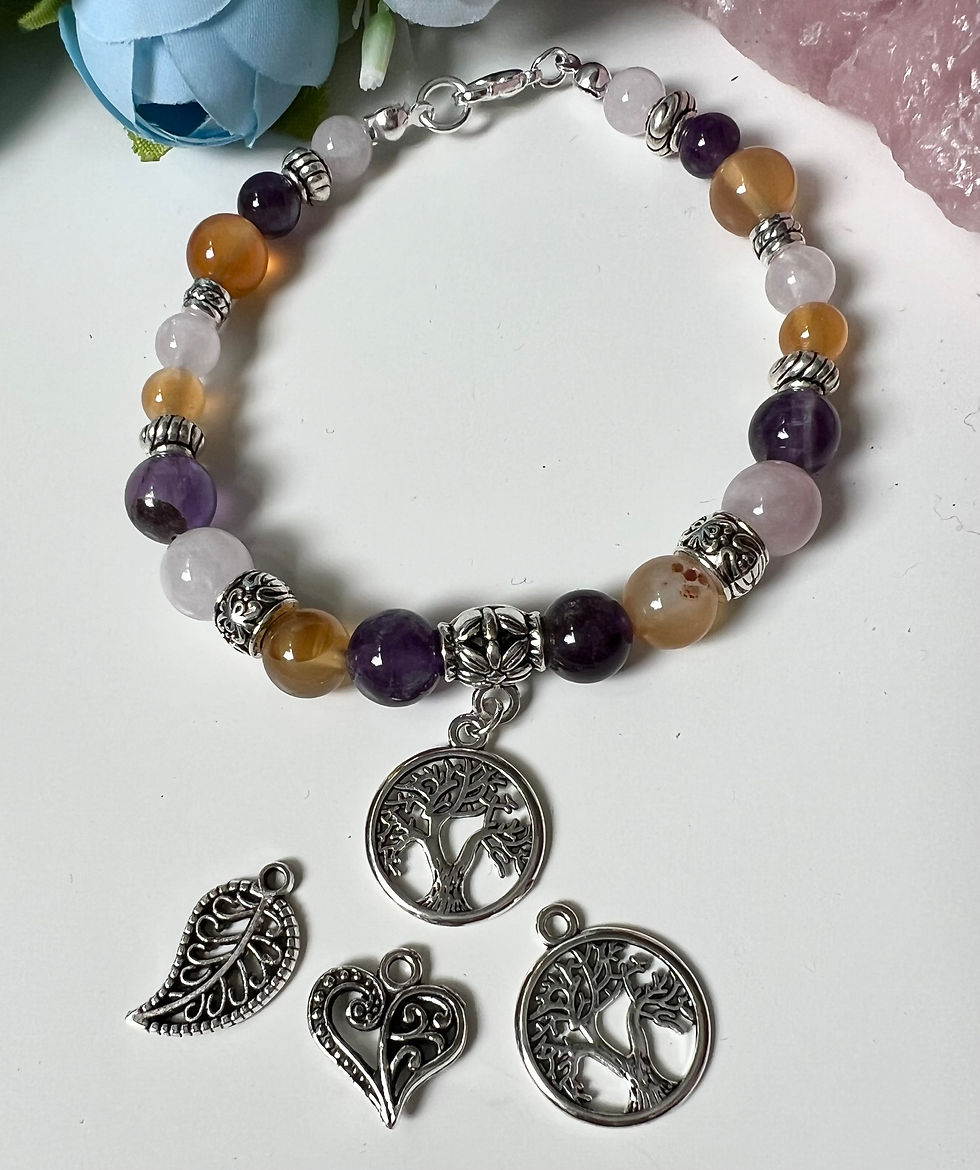 Thumbnail: Aries Zodiac Crystal Bracelet