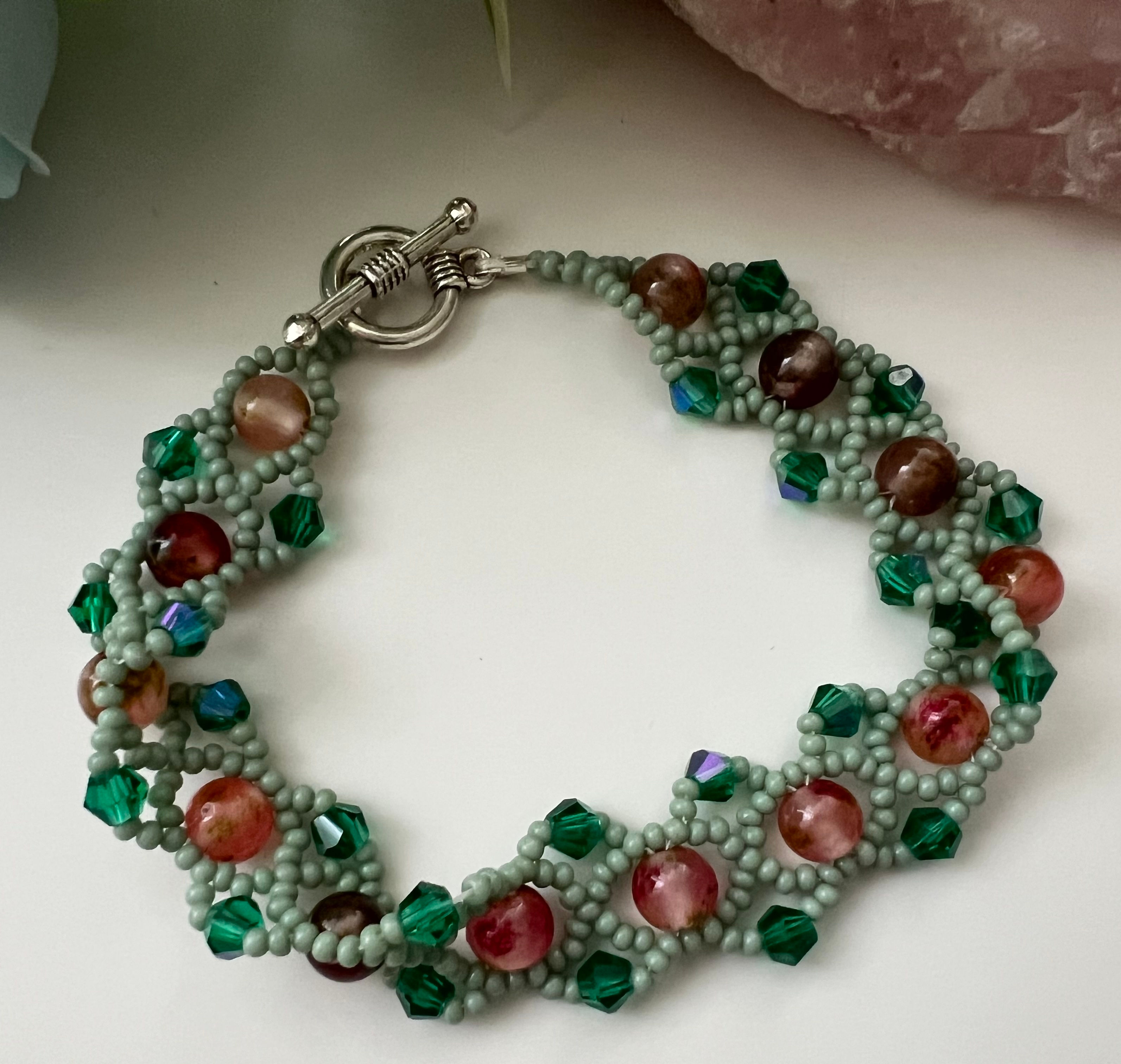 Chloe Bracelet – Watermelon Jasper