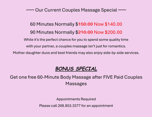 Couples massage