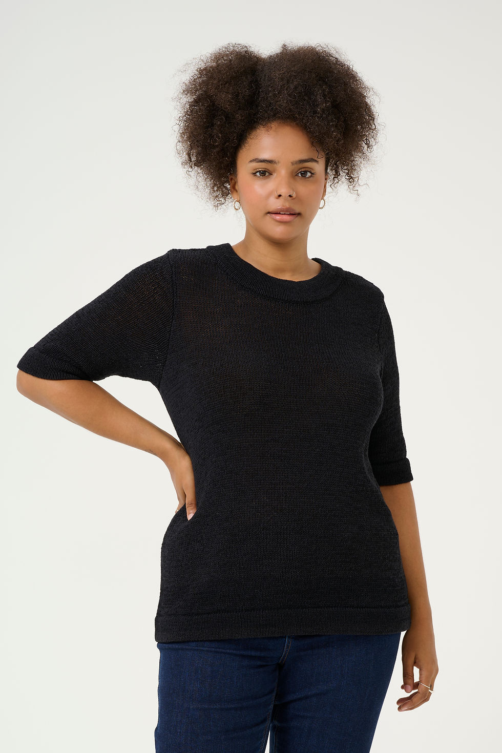 Kaffe Curve KCevita Black Pullover