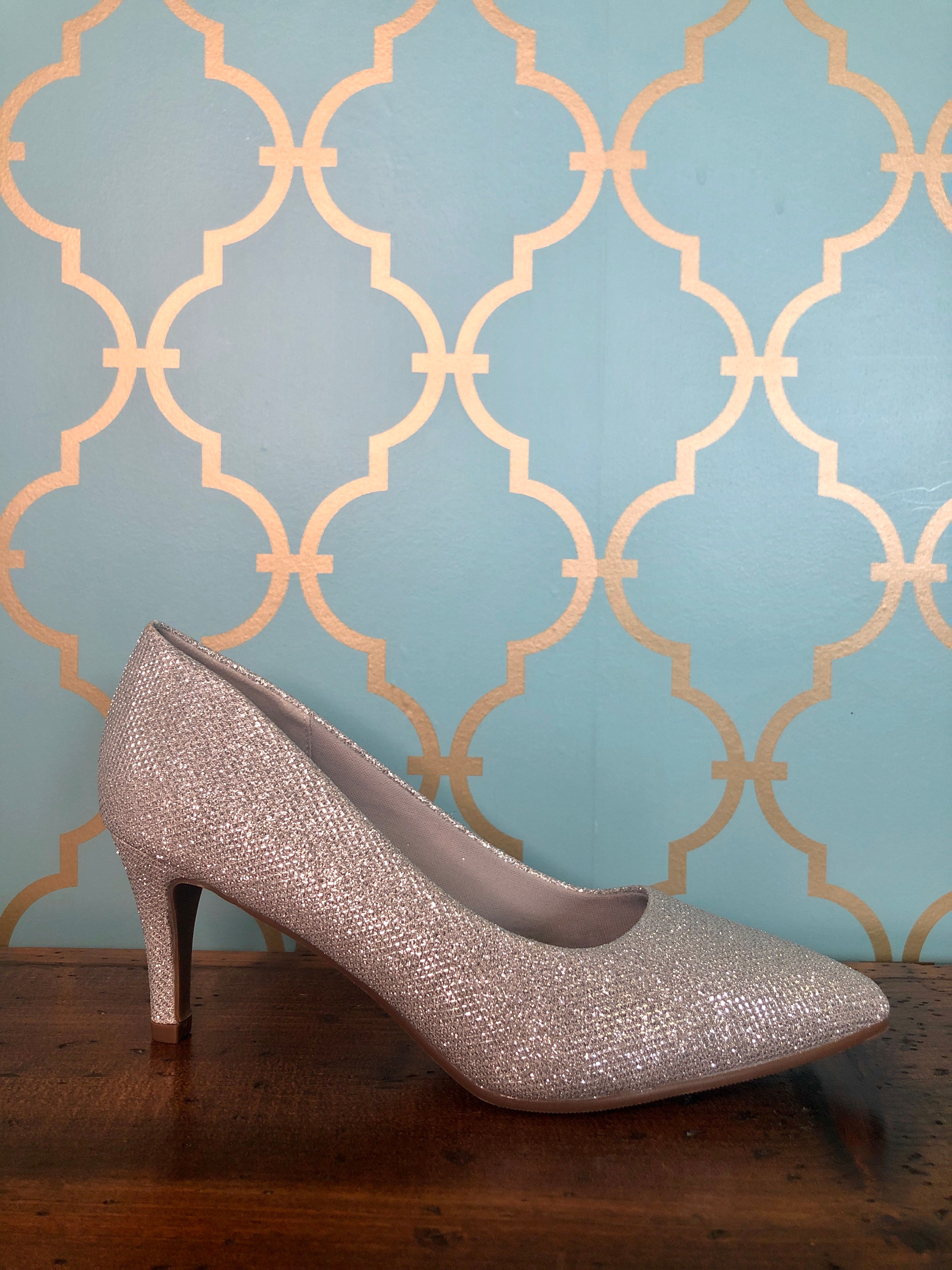 Taxi Nora Silver Pump