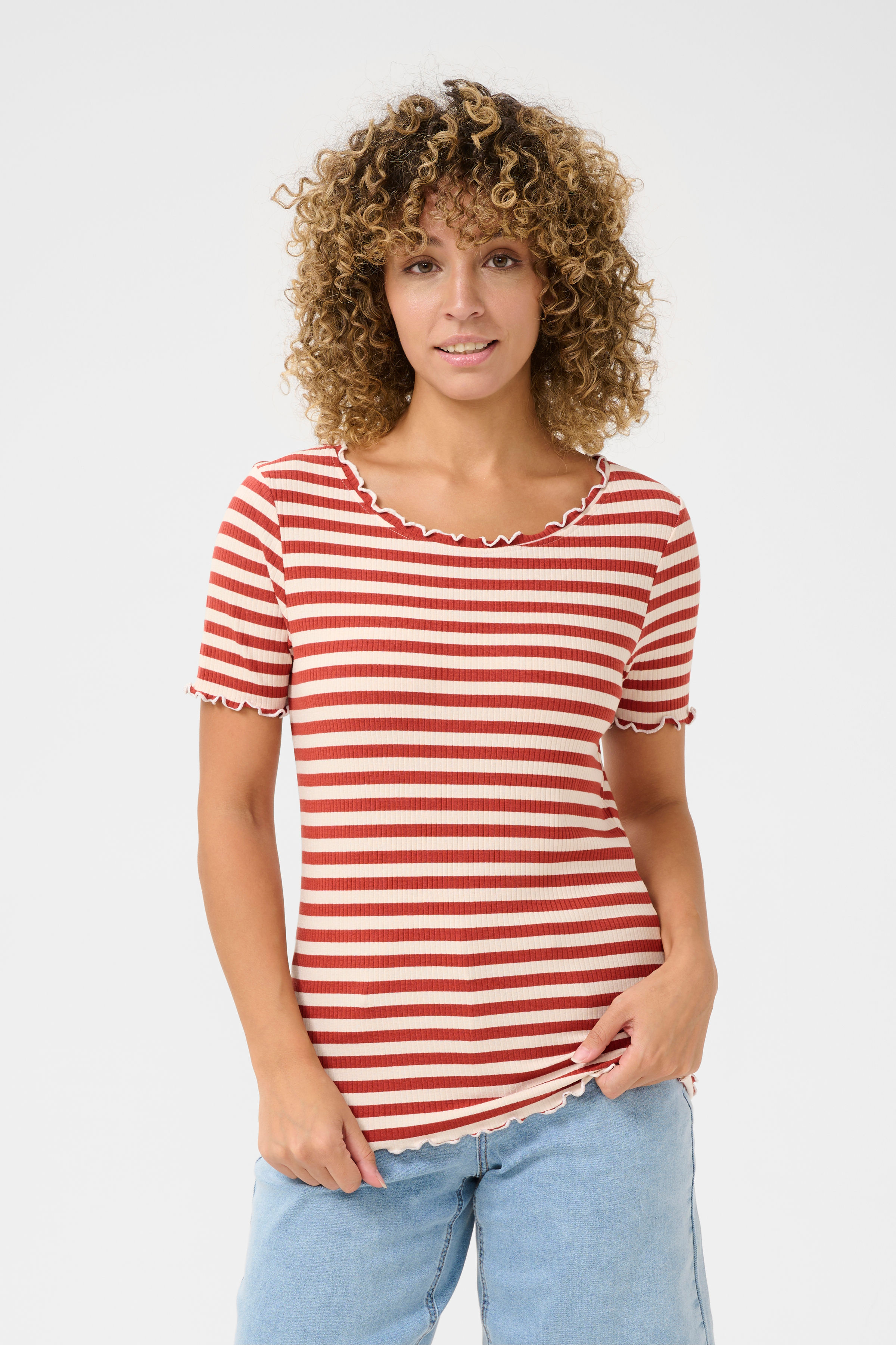 Cream CRRibba Bruchetta Stripe T-Shirt