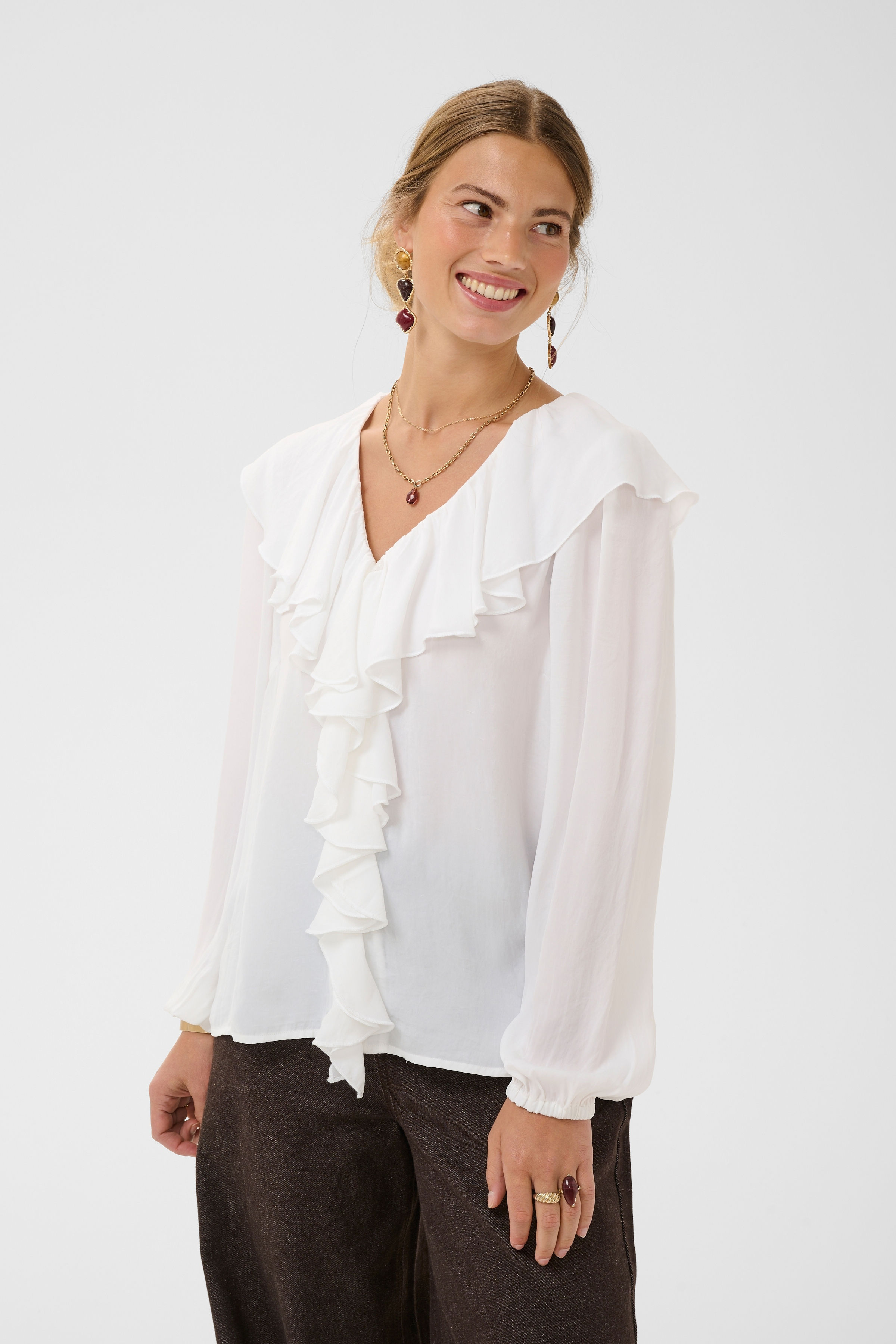 Cream CRBeliv Snow White Blouse