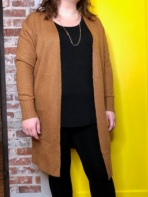 Dex Plus Camel Cardi 1477330