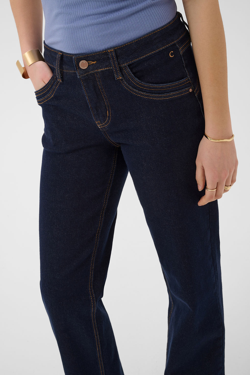 Thumbnail: Cream CRLone Cape Breton Straight Jean 30"