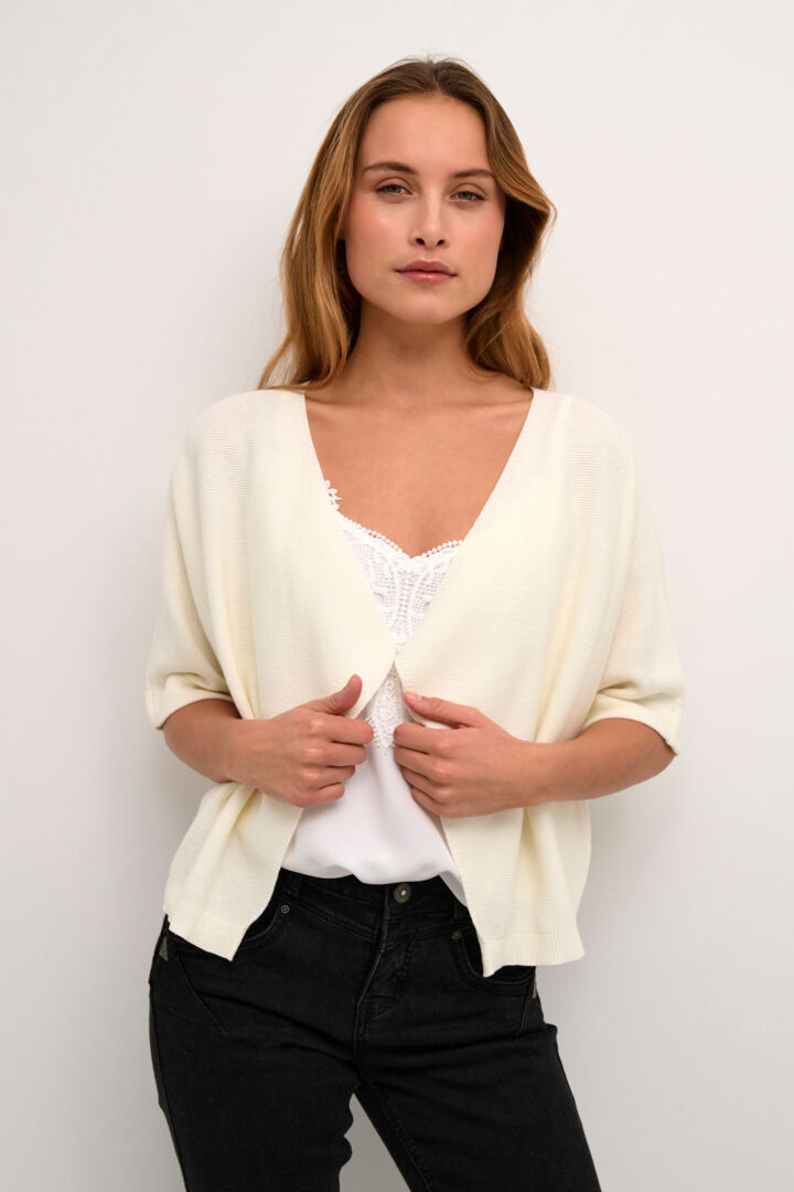 Cream CRSillar Eggnog Knit Bolero