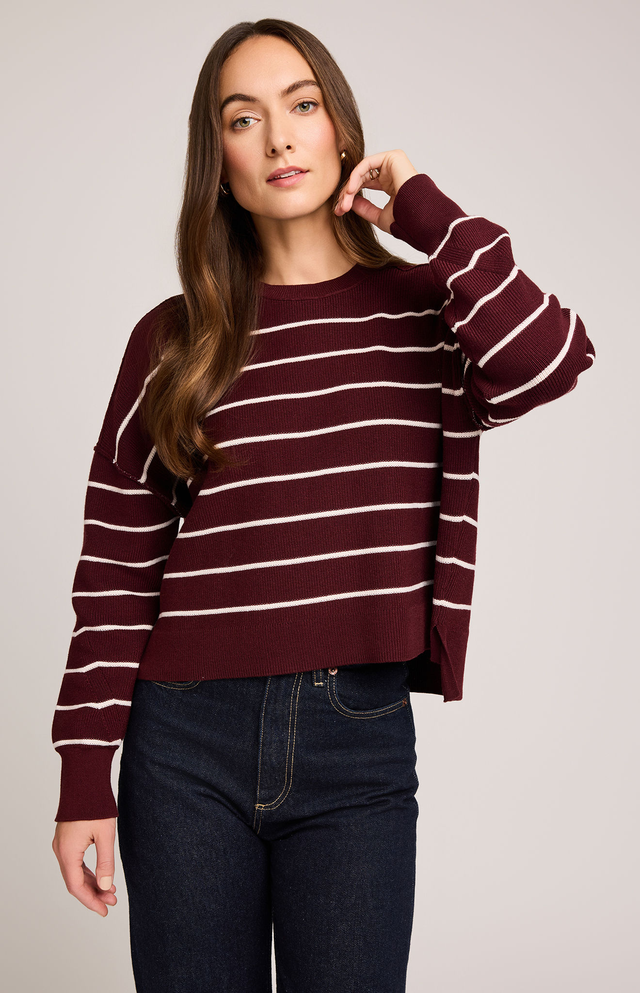 Gentle Fawn Echo Merlot Stripe Sweater
