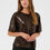 Thumbnail: Kaffe KAmiranda Black Coffee Sequin Shirt