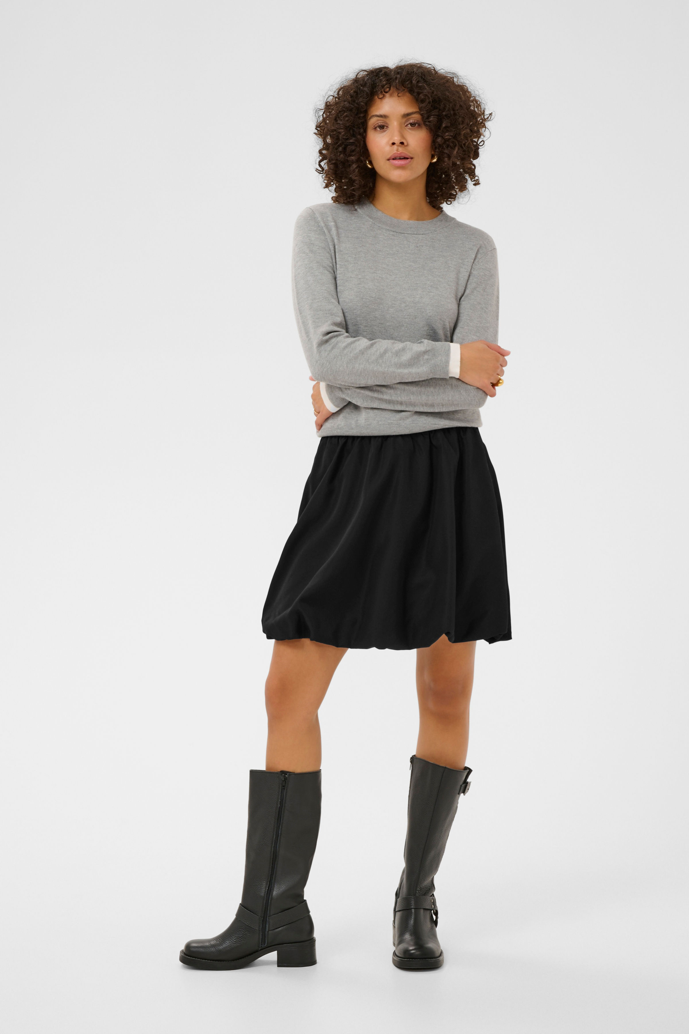 Kaffe KAkirsten Black Skirt