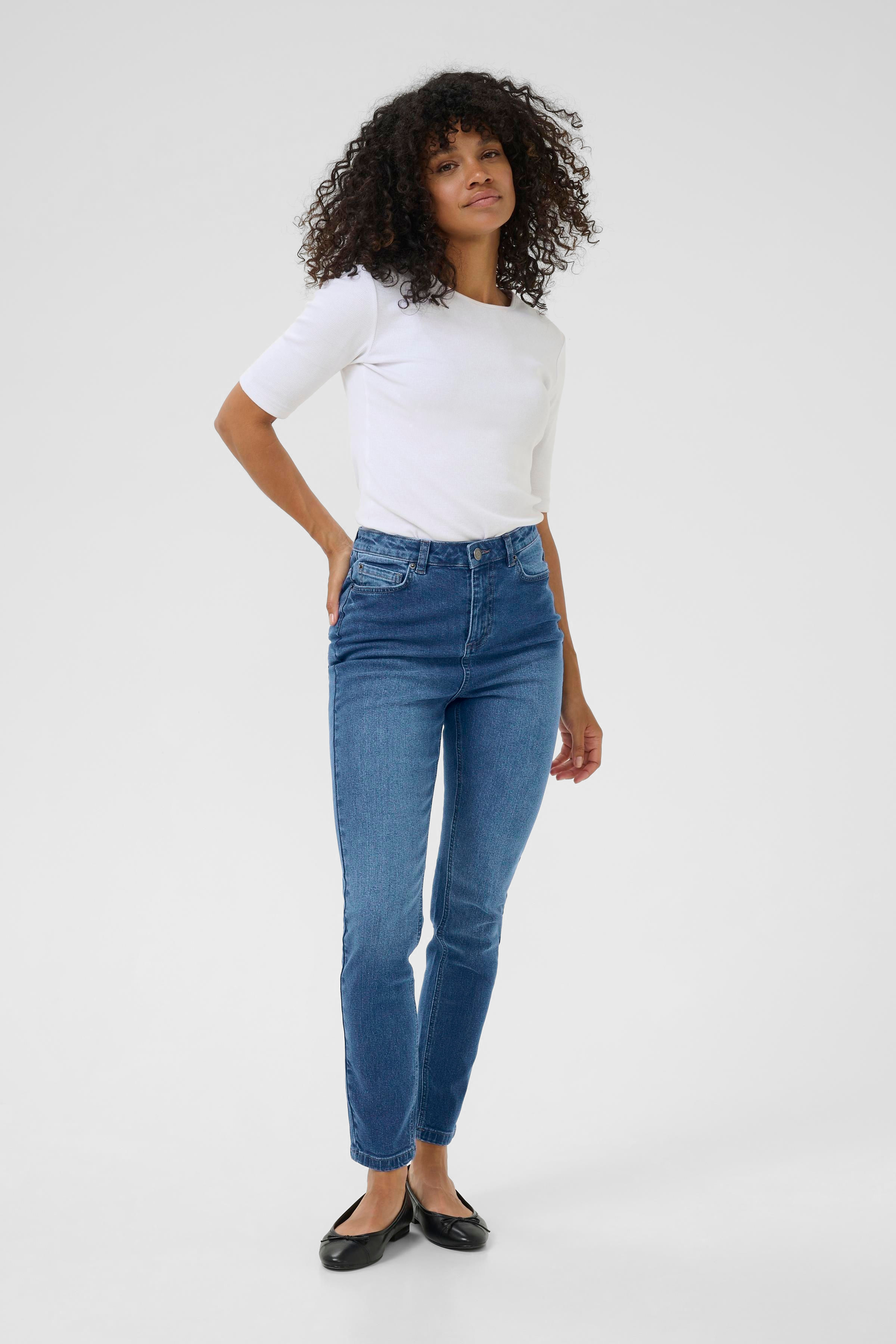 Kaffe KAwillow Medium Blue Slim Fit Jeans