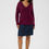 Thumbnail: Kaffe Curve KCniela Windsor Wine Pullover