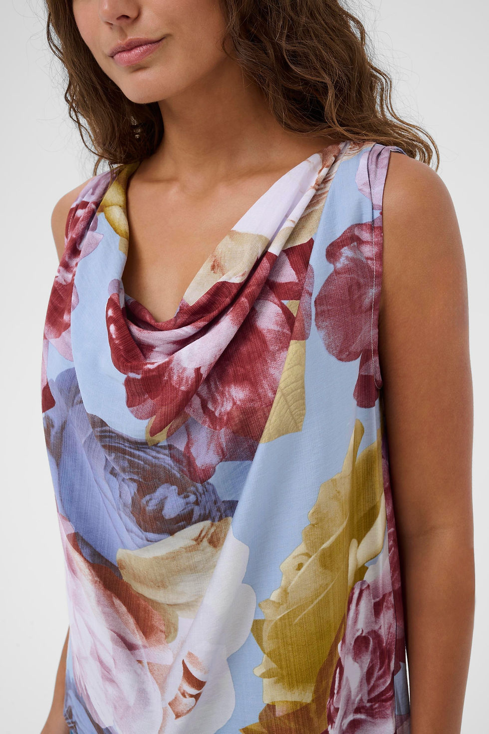 Thumbnail: Culture CUmagna Blue/Pink/Yellow Blouse