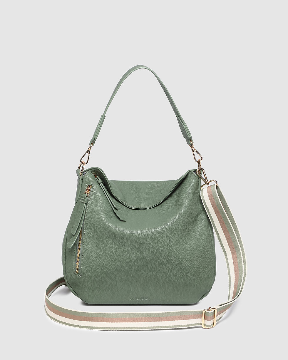 Thumbnail: Louenhide Nadia Sage Green Shoulder Bag