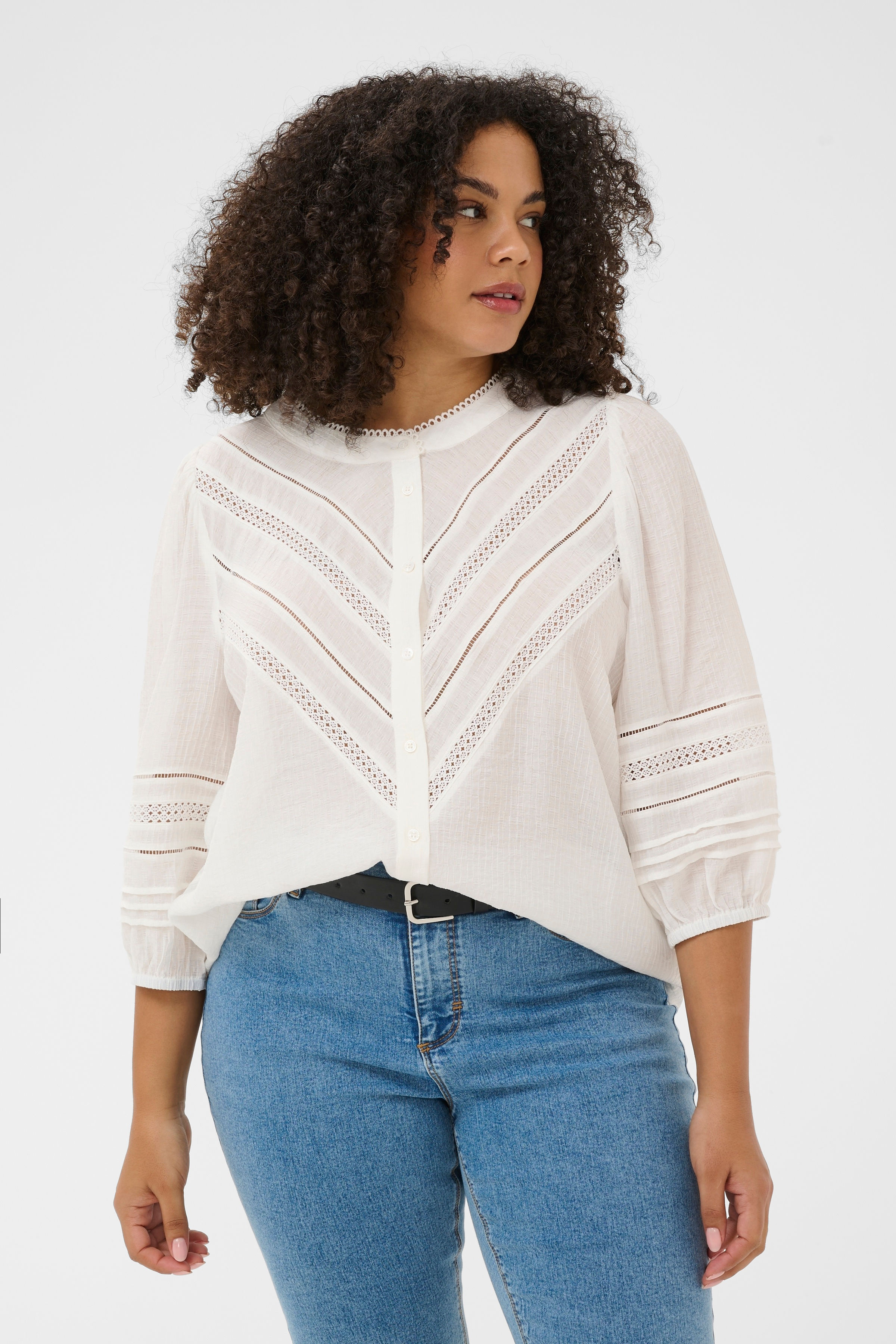 Kaffe Curve KCliwa Chalk Shirt