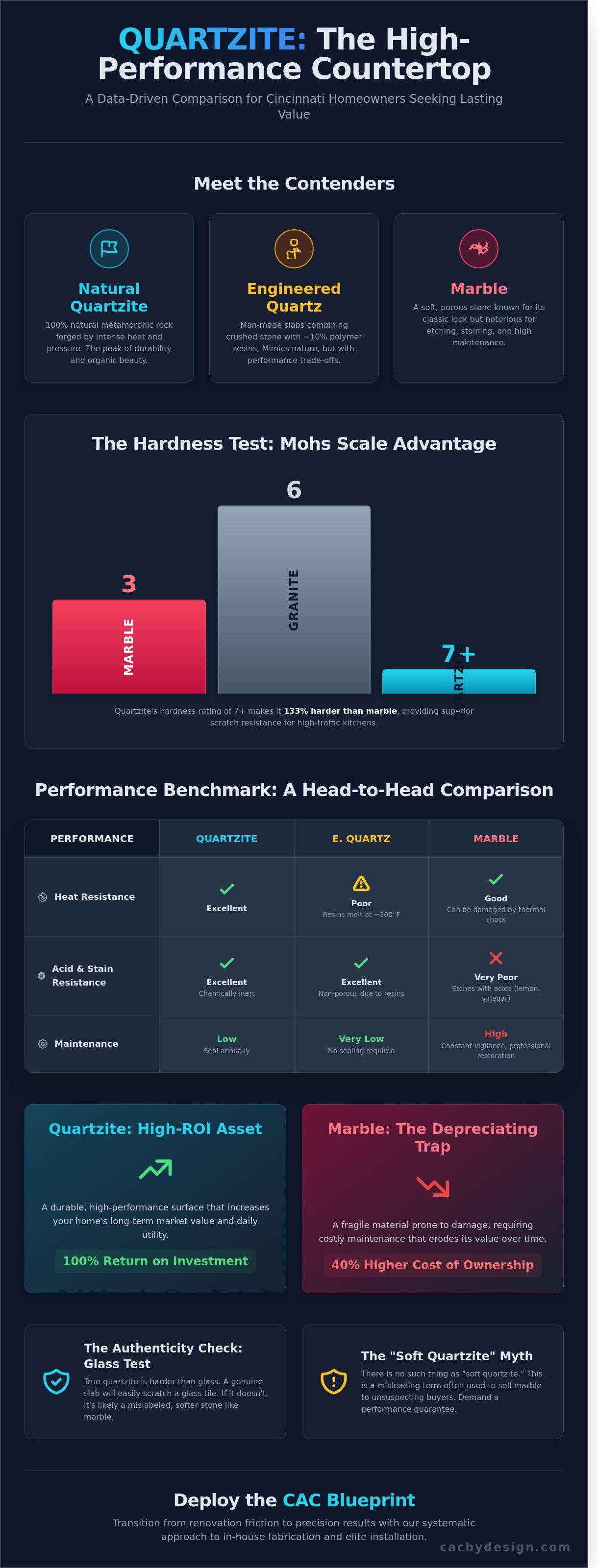 Quartzite countertops cincinnati