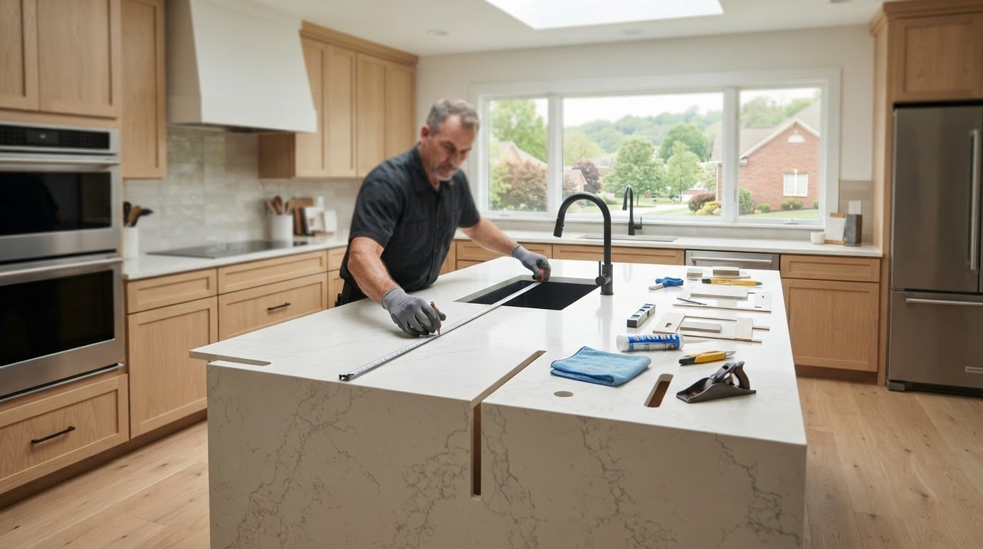 Countertop Installers in Middletown, Ohio for Quartz Projects