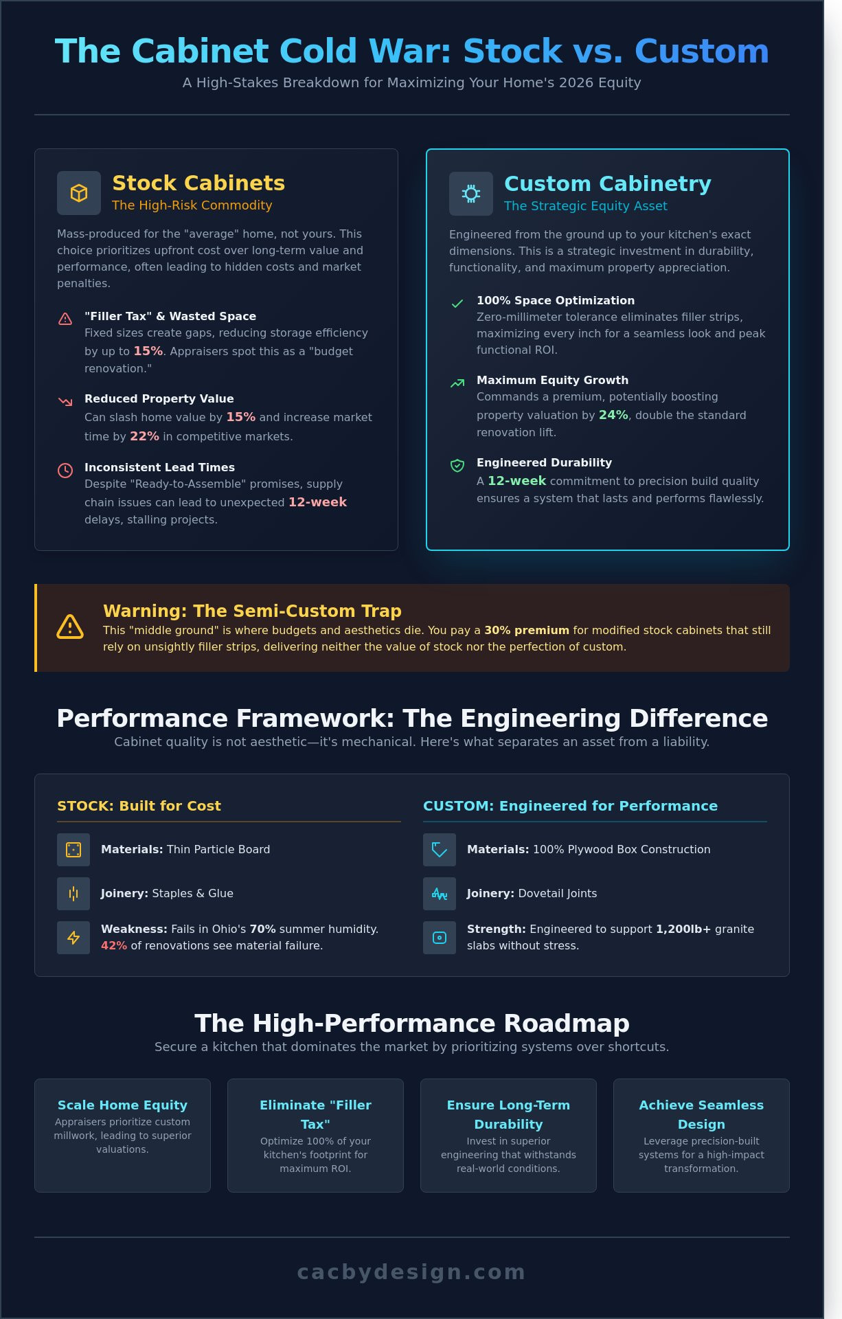 Stock vs custom cabinets