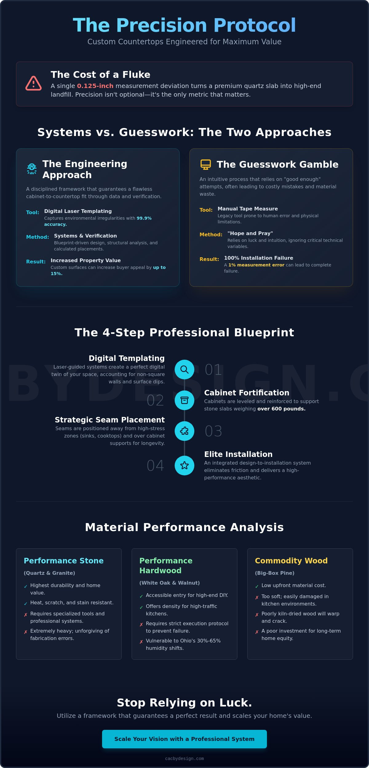How to make custom counter top for cabinets