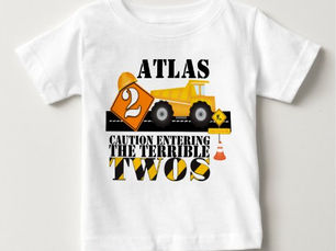 Hot Deals! 2nd Birthday Construction Party Birthday Boy Shirt