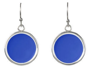 Hot Review! Solid Persian blue Earrings