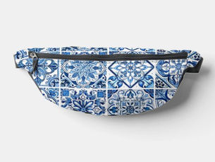 Top 5! Mediterranean Tiles, Portugese, Azulejo, Majolica Fanny Pack