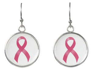 Top 10! Breast Cancer Pink Ribbon Earrings