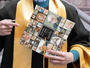 Best Deals! Wish You Were Here 44 x Photo Collage Tribute Graduation Cap Topper