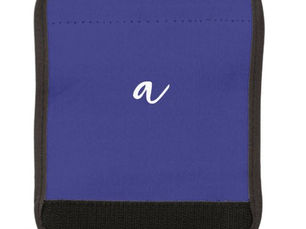 Hot Deals! Midnight Blue Color Minimalist Plain Monogram Luggage Handle Wrap