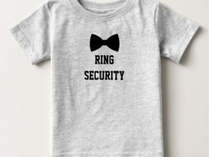 Hot Review! Ring Security Ring Bearer Tee. Cute T-shirt