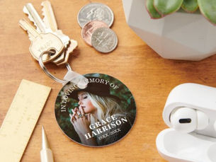 Best Deals! Personalized Photo Memorial Keychain
