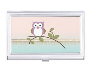 Big Deals! Adorable Girly Cute Owl Business Card Case