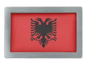 Best Price! Belt Buckle with Flag of Albania