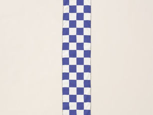 Review Checkered Blue and White Scarf