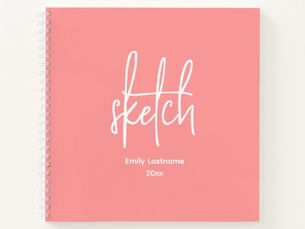 Best Deals! Personalized Artist Sketch Sketchbook Notebook