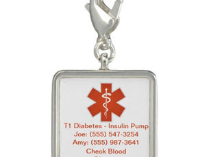 Best Price! Custom Medical Alert Charm Orange