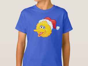 Hot Deals! Santa Hat Big Bird T-Shirt