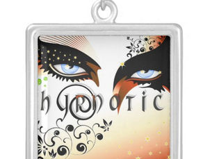 Hot Review! Blue Hypnotic Eyes Make Up Silver Plated Necklace
