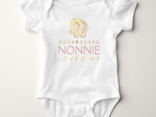 Best Price! Cute Baby Elephant Nonnie Loves Me Baby Bodysuit