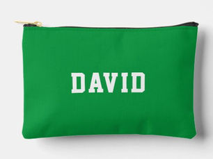 Top 10! Simple Modern Green Personalized Accessory Pouch
