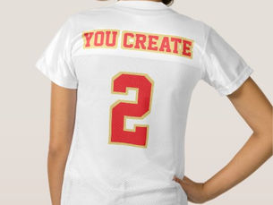 Top 10! 2 Side RED OLD GOLD WHITE Women Football Jersey