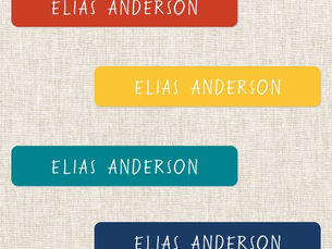 Big Deals! Custom Colorful Simple Childs Clothing Name Tag Kids' Labels