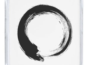 Big Deals! Enso Zen Circle Silver Finish Lapel Pin