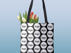 Review Simple Logo Pattern Business Promotional Tote Bag