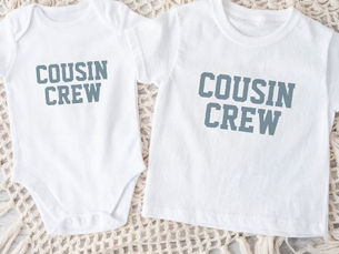 Best Deals! Cousin Crew | Dusty Blue Kids Baby T-Shirt