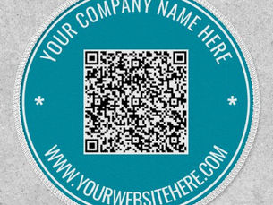 Best Price! QR Code Patch Custom Text Choose Colors and Font