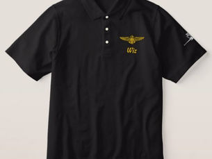 Top 5! Naval Aviator Wings Golf Polo W/F-18 and Call Sign